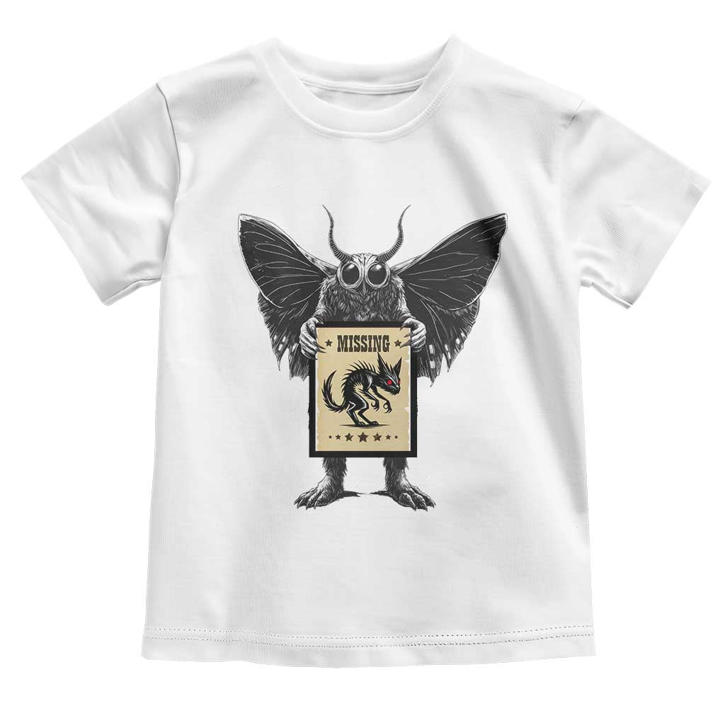Mothman Missing Chupacabra Toddler T Shirt Funny Cryptid Gift TS12 White Print Your Wear