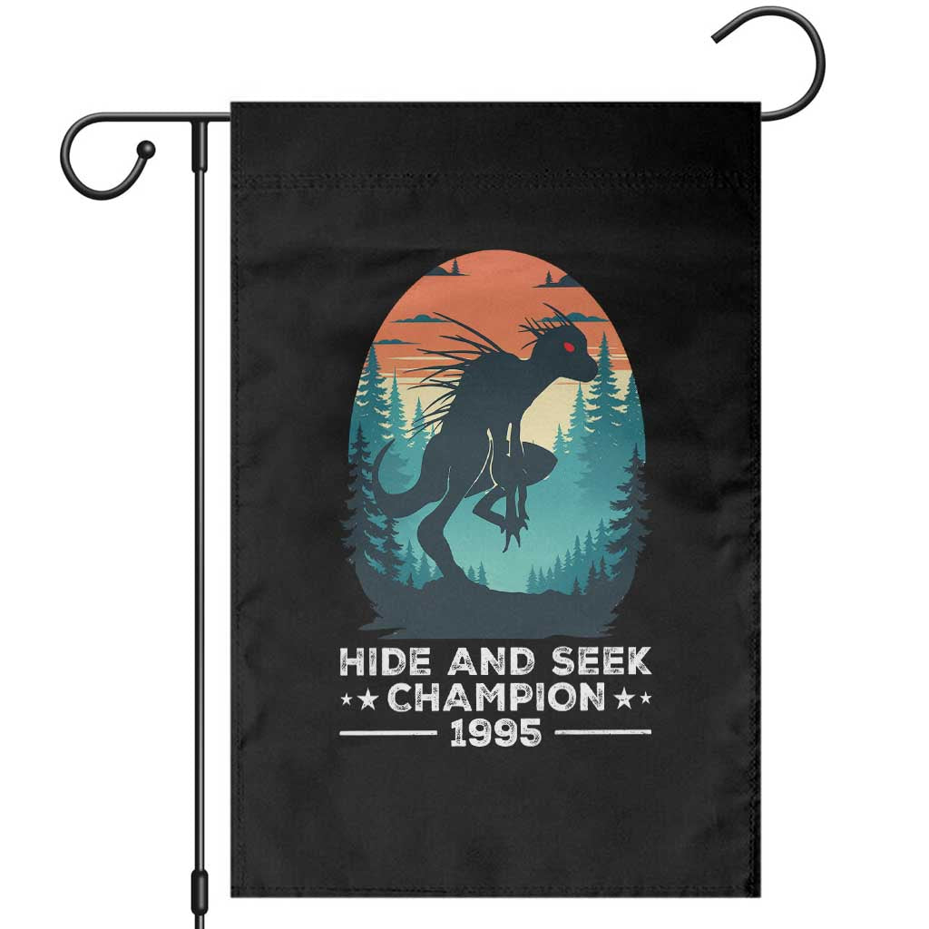 Chupacabra Garden Flag Gothic Humor Hide And Seek Champion Gift TS12 Black Print Your Wear