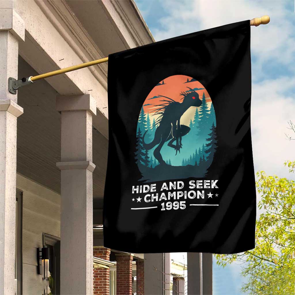 Chupacabra Garden Flag Gothic Humor Hide And Seek Champion Gift TS12 Print Your Wear