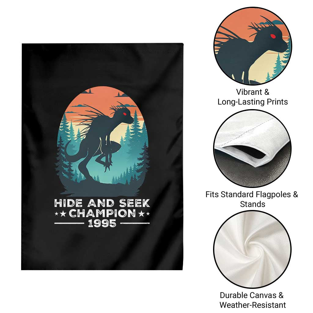 Chupacabra Garden Flag Gothic Humor Hide And Seek Champion Gift TS12 Print Your Wear