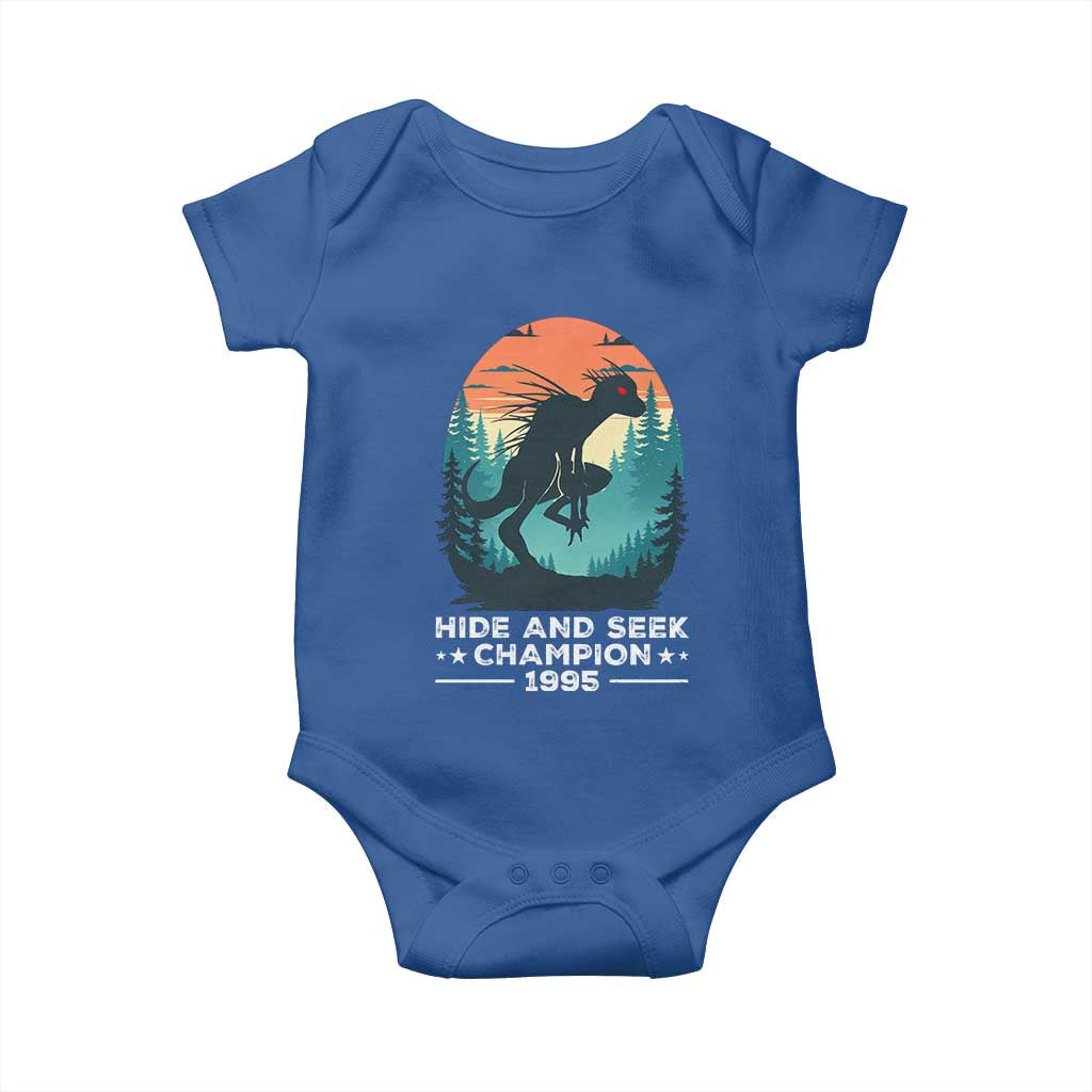 Chupacabra Baby Onesie Gothic Humor Hide And Seek Champion Gift TS12 Royal Blue Print Your Wear