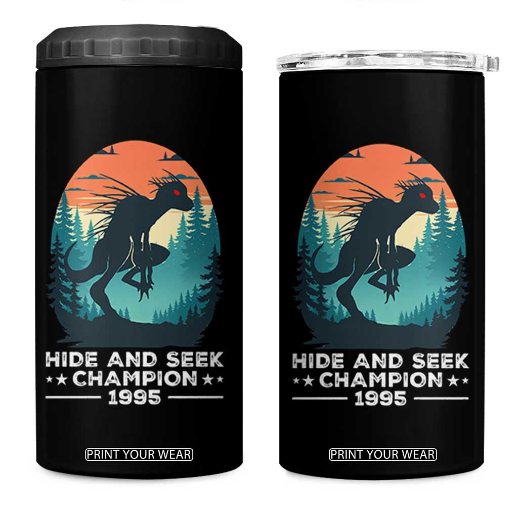 Chupacabra 4 in 1 Can Cooler Tumbler Gothic Humor Hide And Seek Champion Gift TS12 One Size: 16 oz Black Print Your Wear
