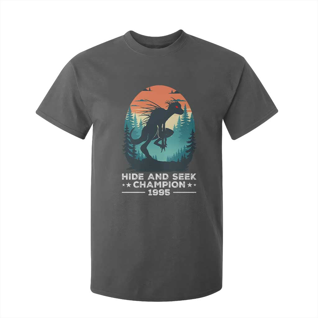 Chupacabra T Shirt For Kid Gothic Humor Hide And Seek Champion Gift TS12 Dark Heather Print Your Wear