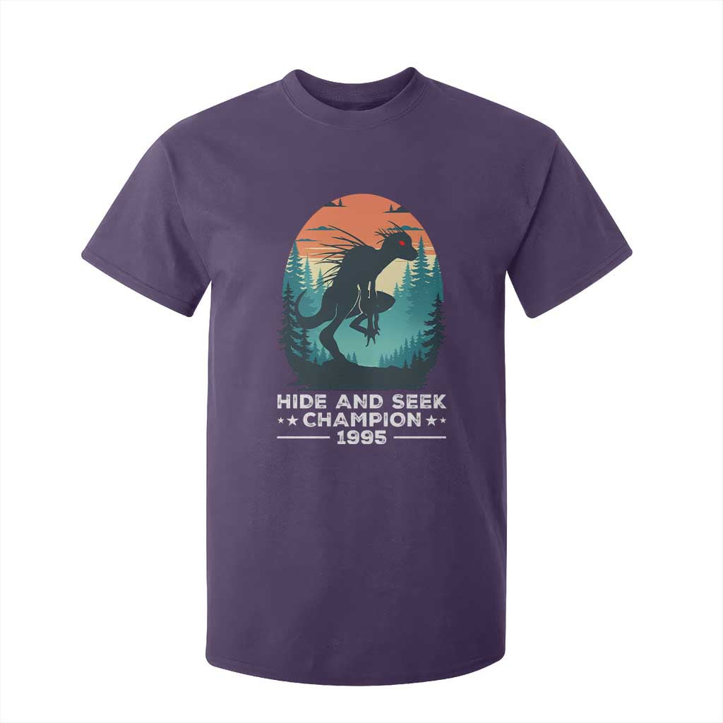 Chupacabra T Shirt For Kid Gothic Humor Hide And Seek Champion Gift TS12 Purple Print Your Wear