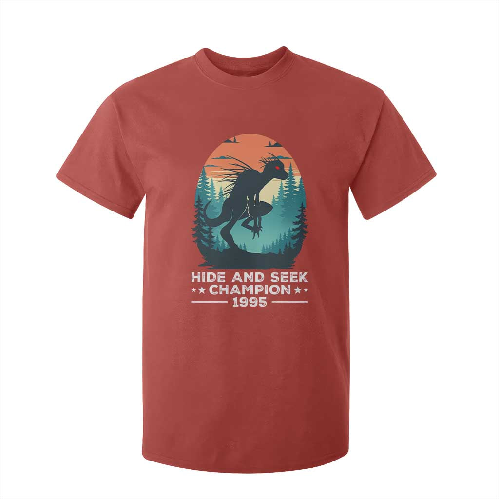 Chupacabra T Shirt For Kid Gothic Humor Hide And Seek Champion Gift TS12 Red Print Your Wear