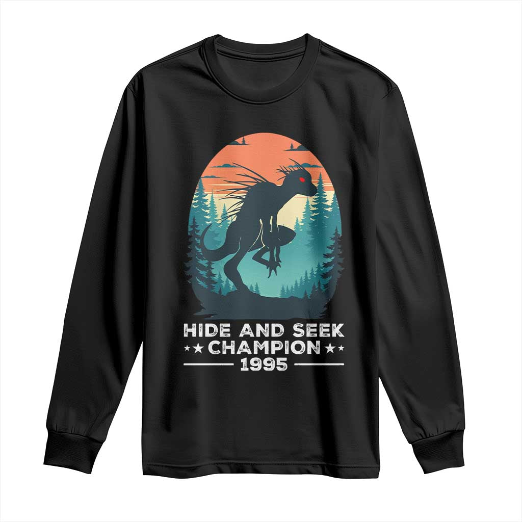 Chupacabra Long Sleeve Shirt Gothic Humor Hide And Seek Champion Gift TS12 Black Print Your Wear