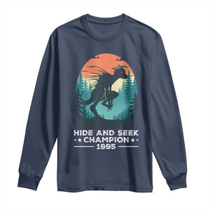 Chupacabra Long Sleeve Shirt Gothic Humor Hide And Seek Champion Gift TS12 Navy Print Your Wear