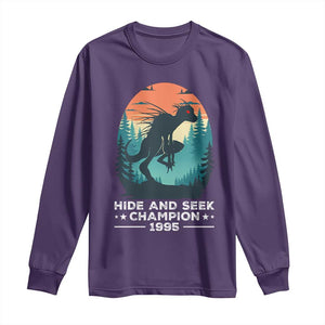 Chupacabra Long Sleeve Shirt Gothic Humor Hide And Seek Champion Gift TS12 Purple Print Your Wear