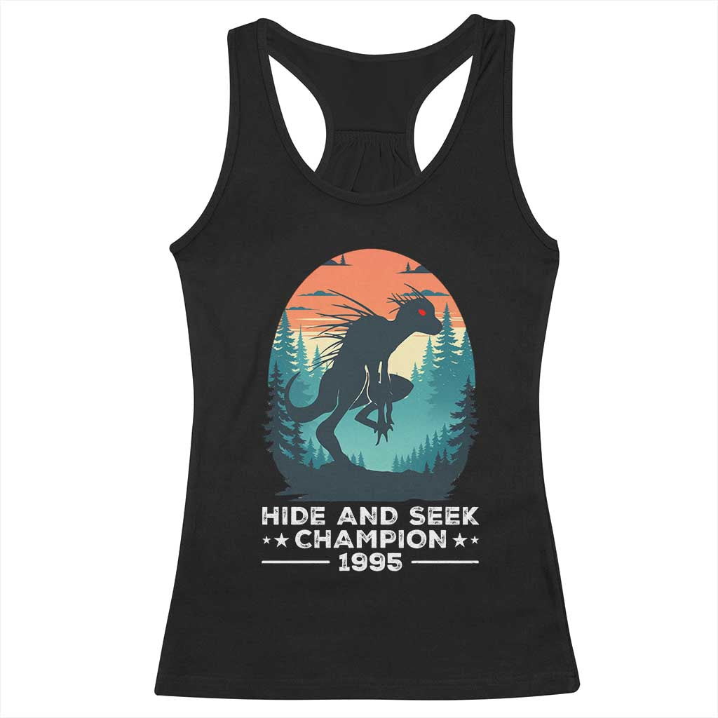 Chupacabra Racerback Tank Top Gothic Humor Hide And Seek Champion Gift TS12 Black Print Your Wear