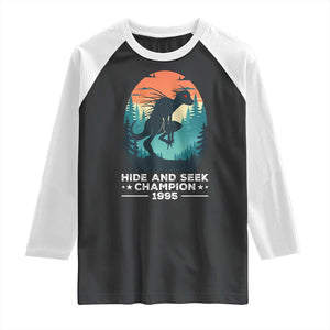 Chupacabra Raglan Shirt Gothic Humor Hide And Seek Champion Gift TS12 Black White Print Your Wear