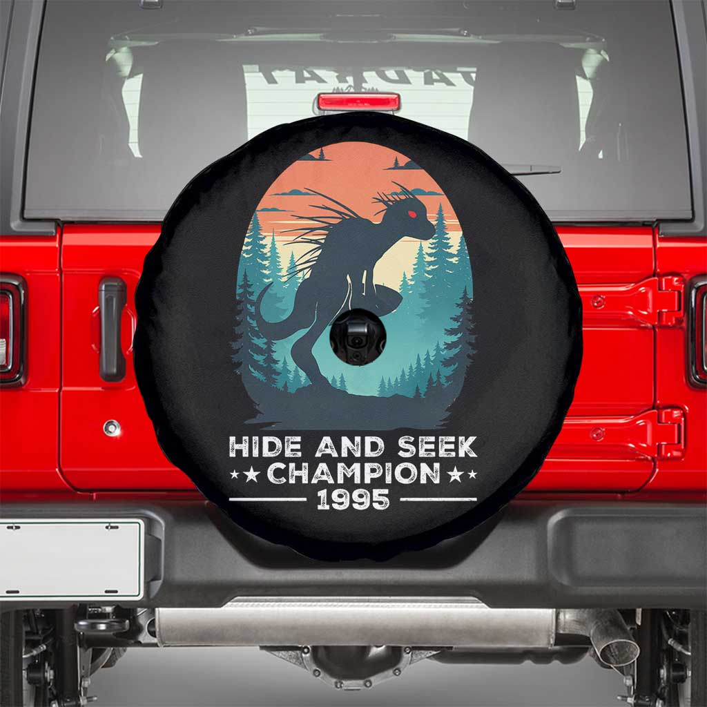 Chupacabra Spare Tire Cover Gothic Humor Hide And Seek Champion Gift TS12 Black Print Your Wear