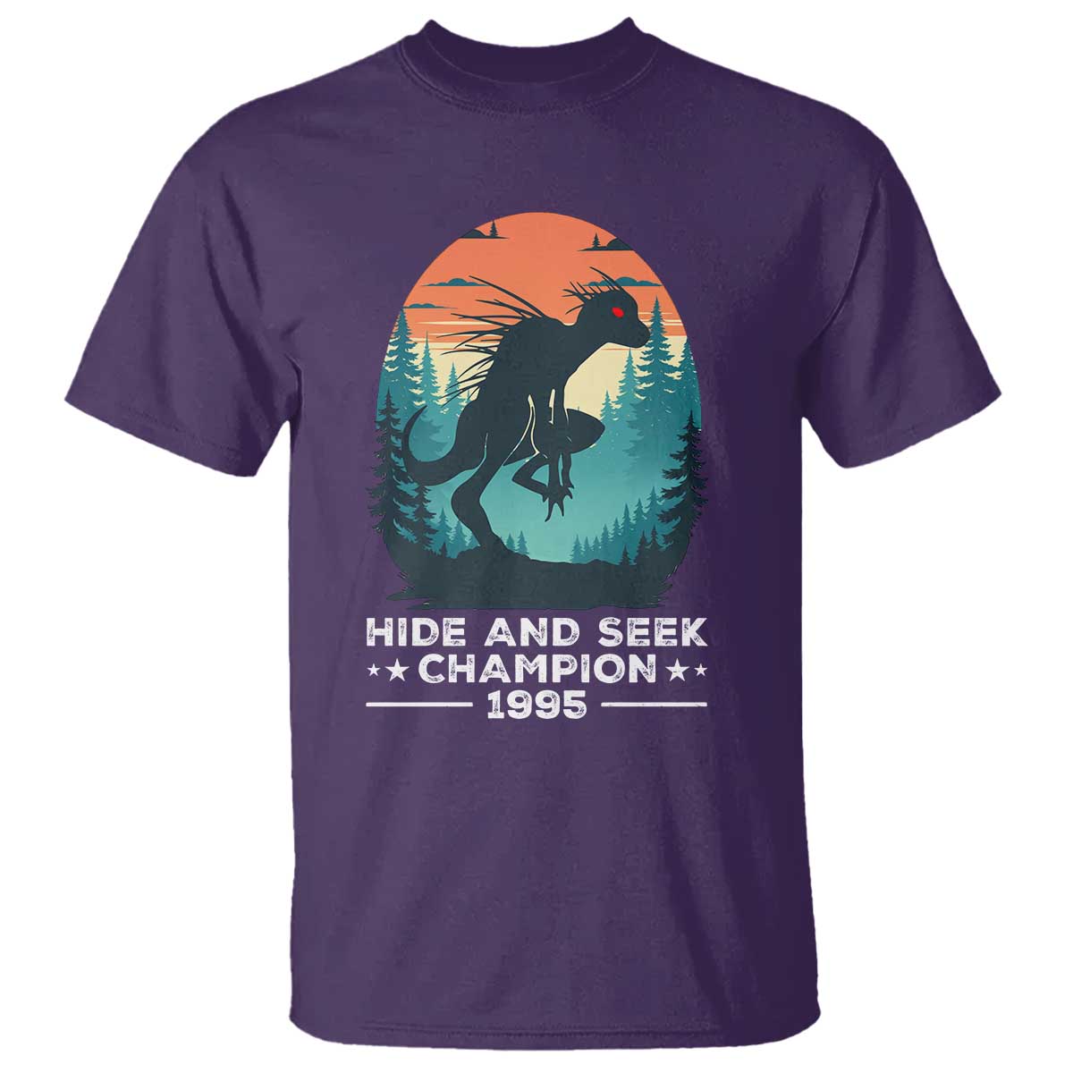 Chupacabra T Shirt Gothic Humor Hide And Seek Champion Gift TS12 Purple Print Your Wear