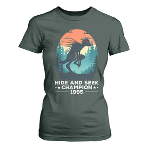 Chupacabra T Shirt For Women Gothic Humor Hide And Seek Champion Gift TS12 Dark Forest Green Print Your Wear
