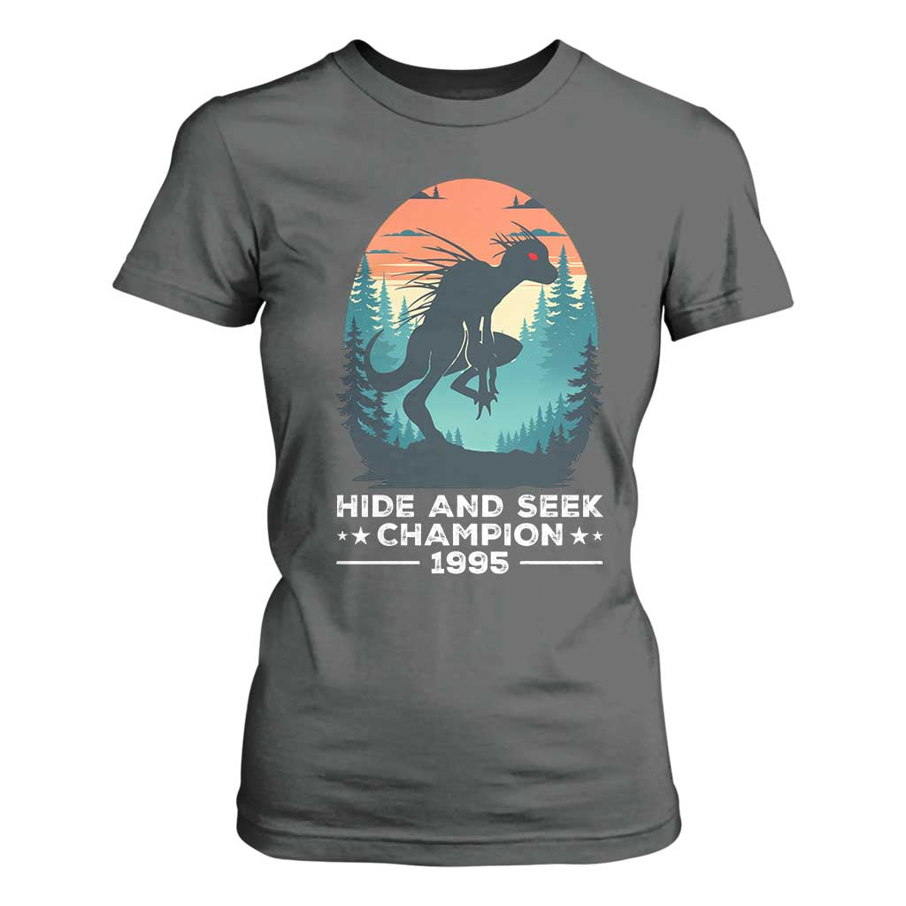 Chupacabra T Shirt For Women Gothic Humor Hide And Seek Champion Gift TS12 Dark Heather Print Your Wear