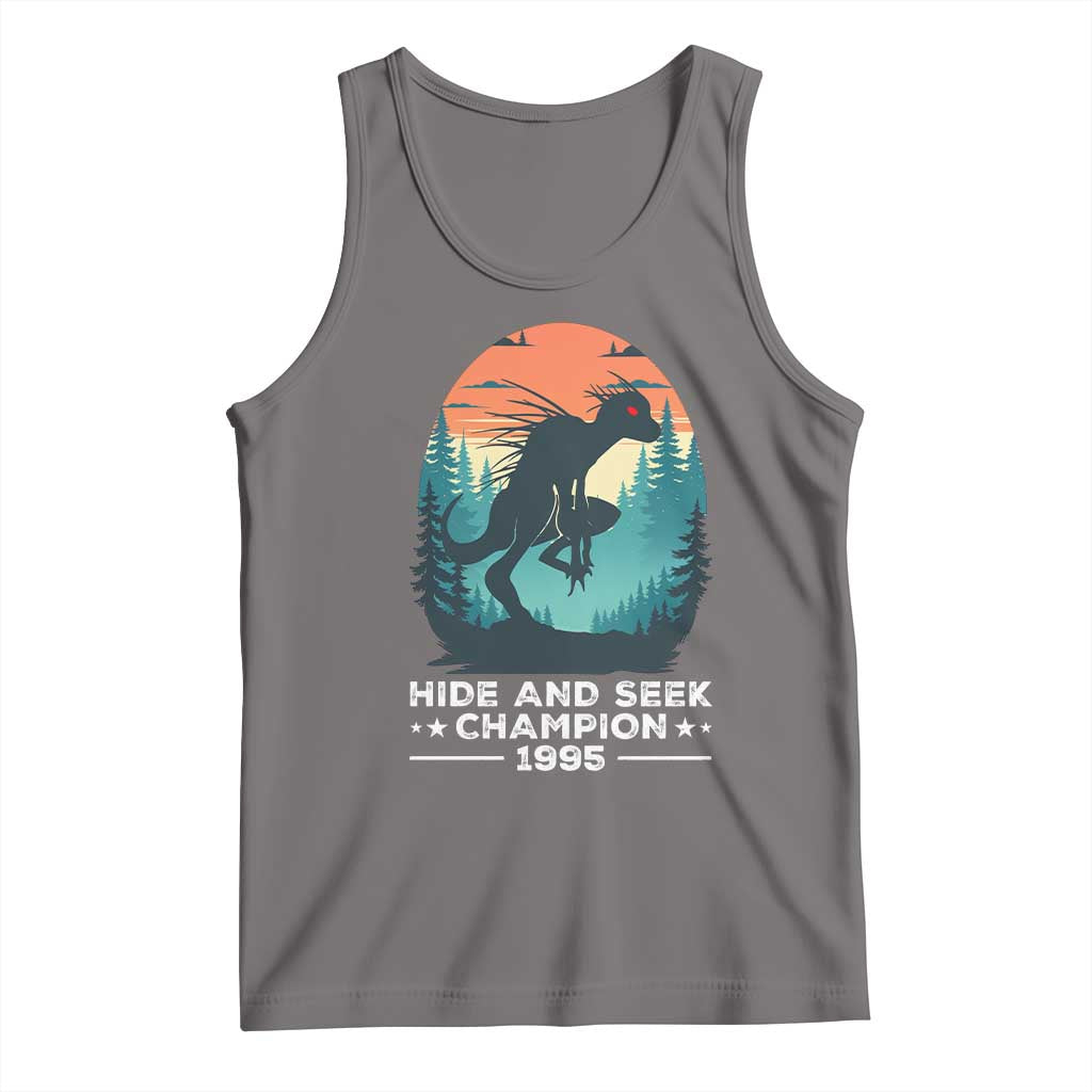 Chupacabra Tank Top Gothic Humor Hide And Seek Champion Gift TS12 Deep Heather Print Your Wear