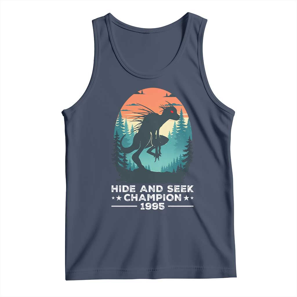 Chupacabra Tank Top Gothic Humor Hide And Seek Champion Gift TS12 Navy Print Your Wear