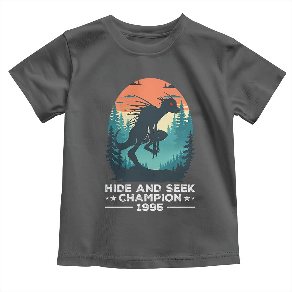 Chupacabra Toddler T Shirt Gothic Humor Hide And Seek Champion Gift TS12 Dark Heather Print Your Wear
