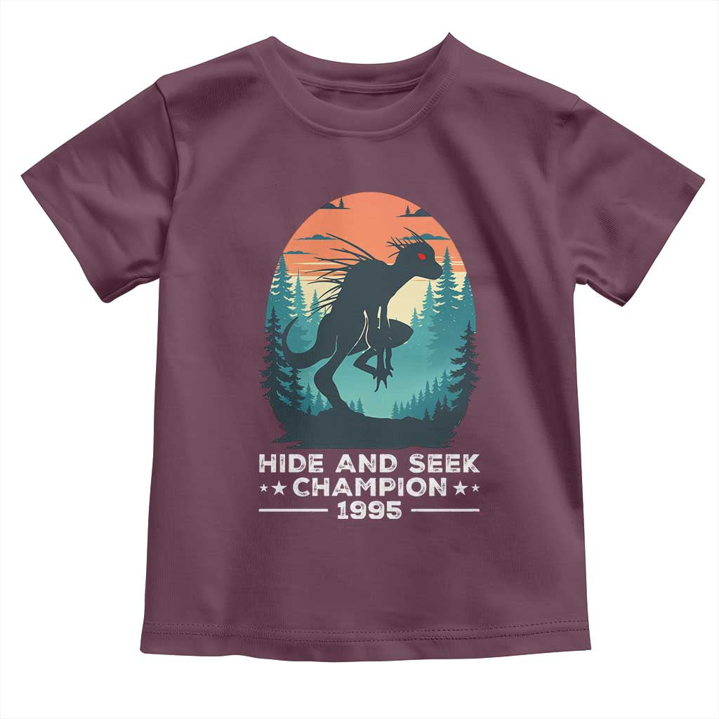 Chupacabra Toddler T Shirt Gothic Humor Hide And Seek Champion Gift TS12 Maroon Print Your Wear
