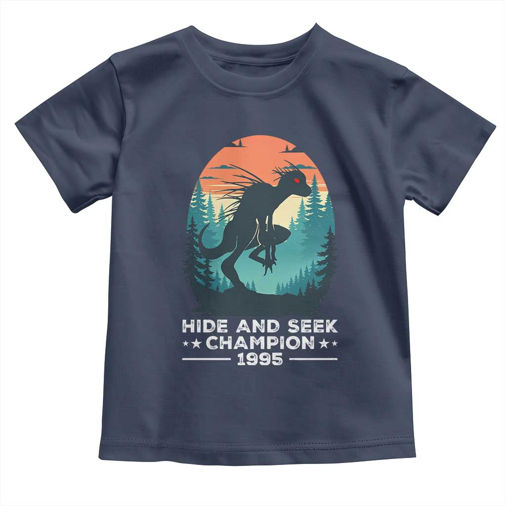 Chupacabra Toddler T Shirt Gothic Humor Hide And Seek Champion Gift TS12 Navy Print Your Wear