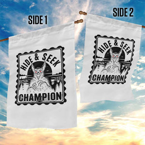 Chupacabra Hide And Seek Champion Since 1995 Garden Flag Cryptid Gift TS12 Print Your Wear