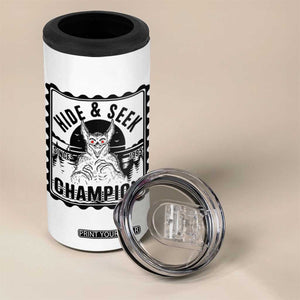Chupacabra Hide And Seek Champion Since 1995 4 in 1 Can Cooler Tumbler Cryptid Gift TS12 Print Your Wear