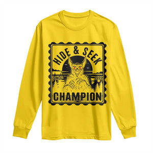 Chupacabra Hide And Seek Champion Since 1995 Long Sleeve Shirt Cryptid Gift TS12 Daisy Print Your Wear