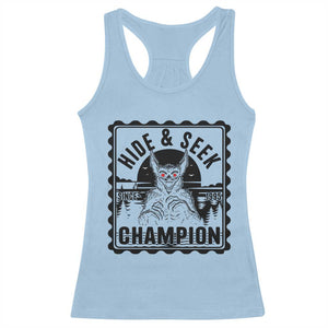Chupacabra Hide And Seek Champion Since 1995 Racerback Tank Top Cryptid Gift TS12 Light Blue Print Your Wear
