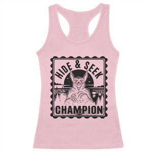 Chupacabra Hide And Seek Champion Since 1995 Racerback Tank Top Cryptid Gift TS12 Light Pink Print Your Wear