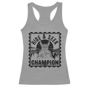Chupacabra Hide And Seek Champion Since 1995 Racerback Tank Top Cryptid Gift TS12 Sport Gray Print Your Wear