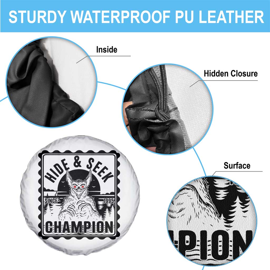 Chupacabra Hide And Seek Champion Since 1995 Spare Tire Cover Cryptid Gift TS12 Print Your Wear