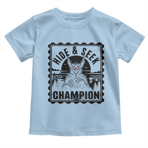 Chupacabra Hide And Seek Champion Since 1995 Toddler T Shirt Cryptid Gift TS12 Light Blue Print Your Wear