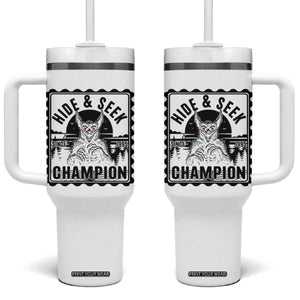 Chupacabra Hide And Seek Champion Since 1995 Tumbler With Handle Cryptid Gift TS12 One Size: 40 oz White Print Your Wear