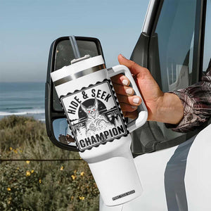 Chupacabra Hide And Seek Champion Since 1995 Tumbler With Handle Cryptid Gift TS12 Print Your Wear