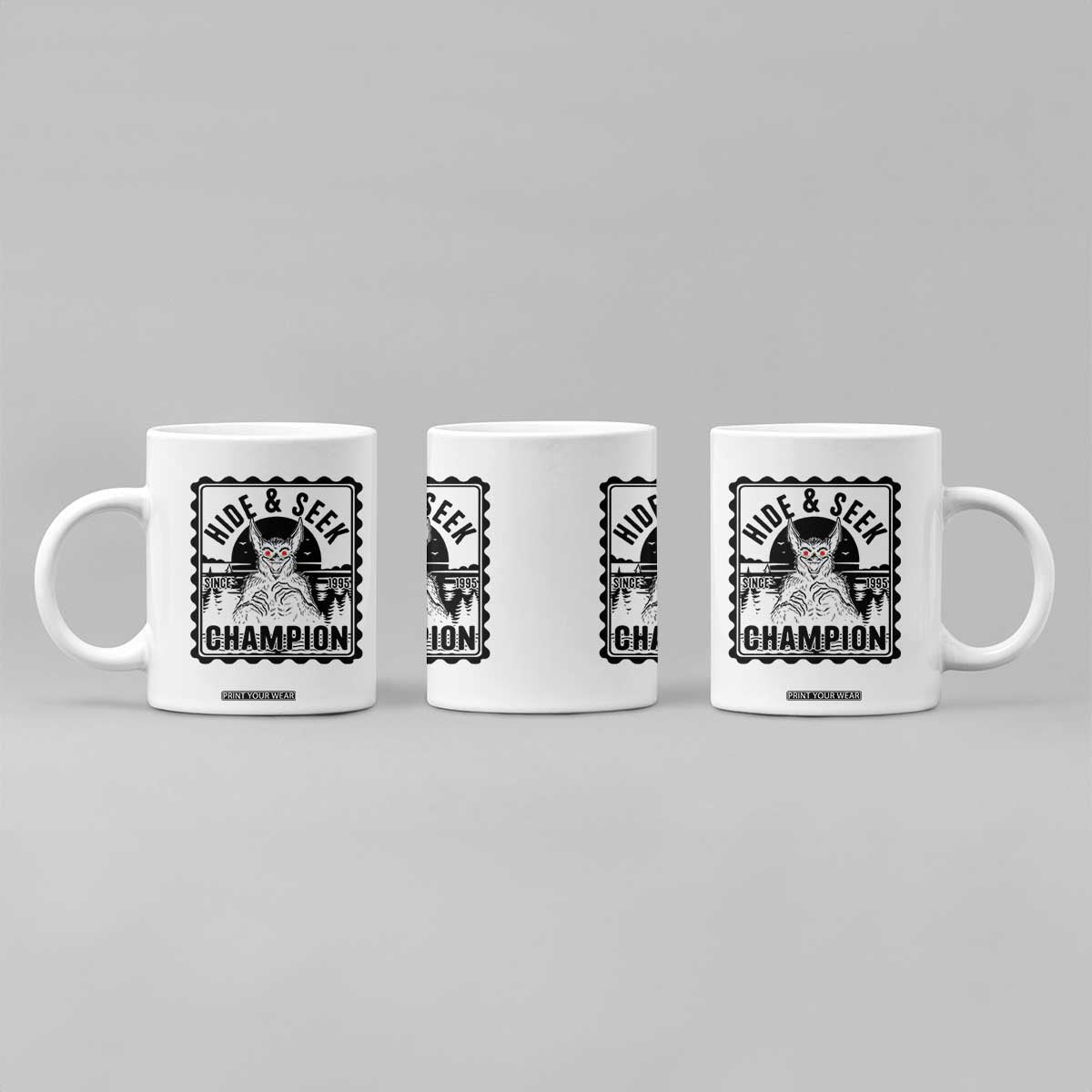 Chupacabra Hide And Seek Champion Since 1995 Coffee Mug Cryptid Gift TS12 Print Your Wear