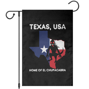Chupacabra Texas Garden Flag Home Of El Chupacabra Gothic Horror Gift TS12 Black Print Your Wear