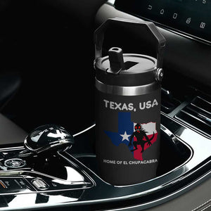 Chupacabra Texas Flip Straw Tumbler Home Of El Chupacabra Gothic Horror Gift TS12 Print Your Wear