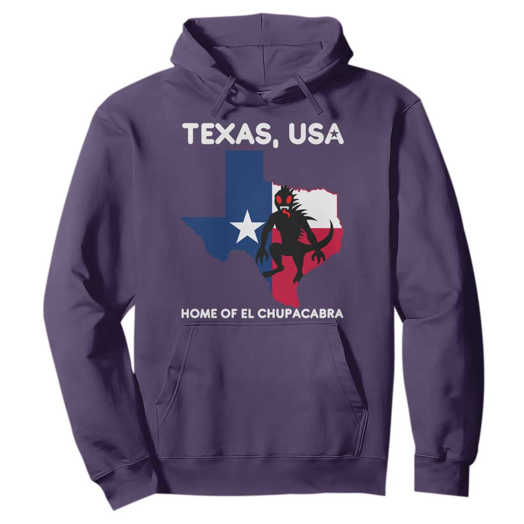 Chupacabra Texas Hoodie Home Of El Chupacabra Gothic Horror Gift TS12 Purple Print Your Wear