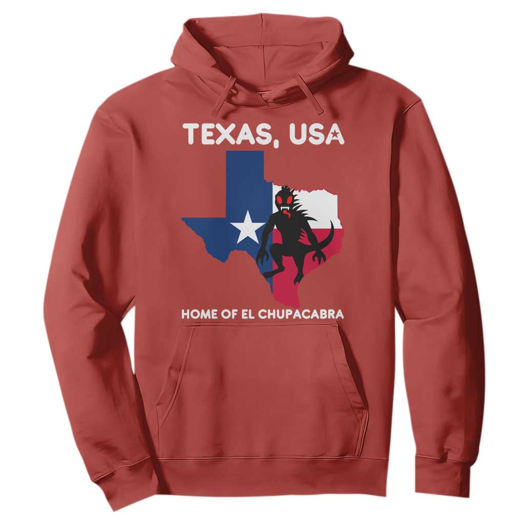 Chupacabra Texas Hoodie Home Of El Chupacabra Gothic Horror Gift TS12 Red Print Your Wear