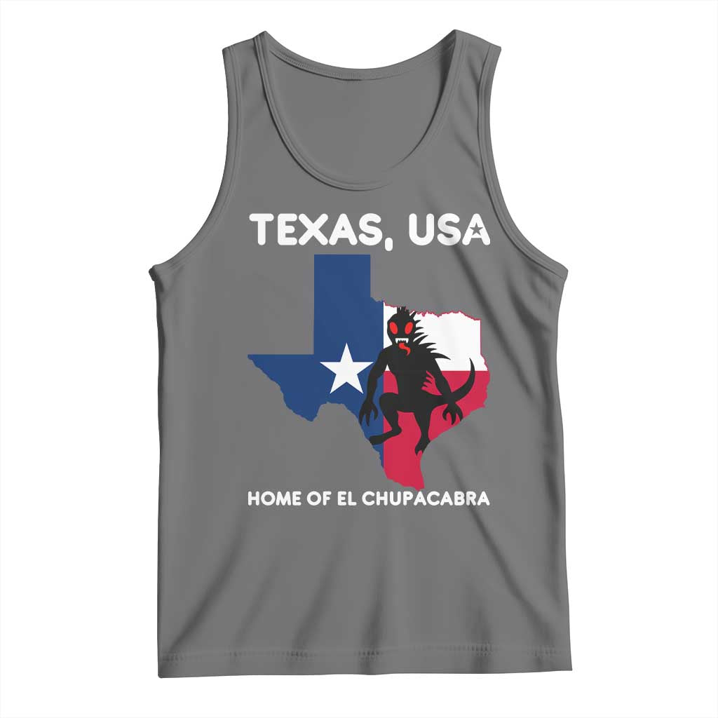 Chupacabra Texas Tank Top Home Of El Chupacabra Gothic Horror Gift TS12 Black Heather Print Your Wear