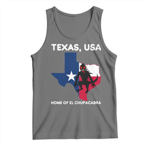 Chupacabra Texas Tank Top Home Of El Chupacabra Gothic Horror Gift TS12 Black Heather Print Your Wear
