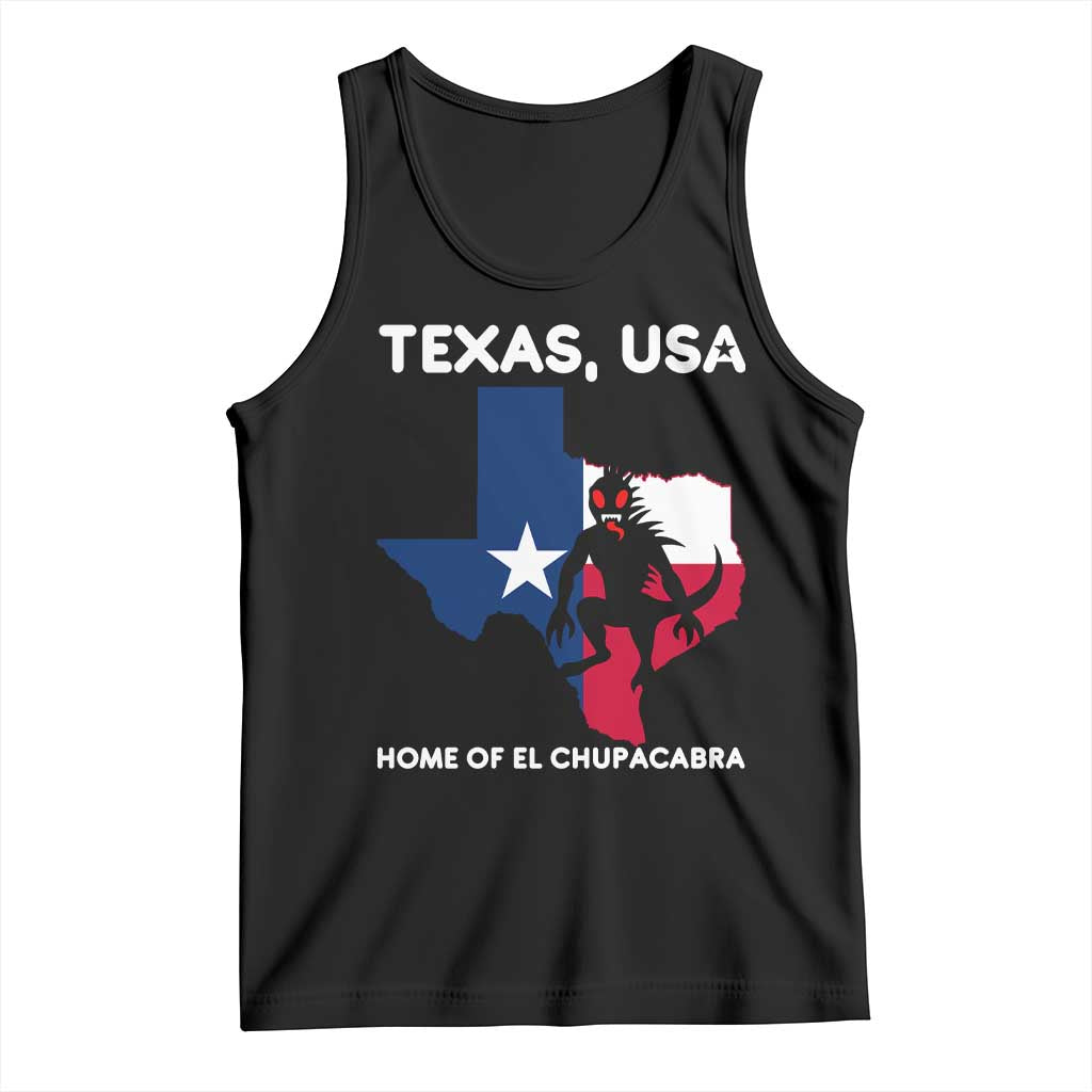 Chupacabra Texas Tank Top Home Of El Chupacabra Gothic Horror Gift TS12 Black Print Your Wear