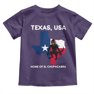 Chupacabra Texas Toddler T Shirt Home Of El Chupacabra Gothic Horror Gift TS12 Purple Print Your Wear