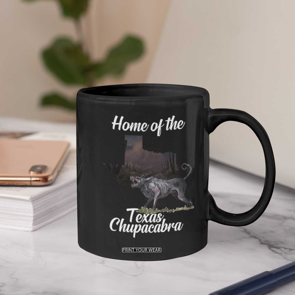 Chupacabra Coffee Mug Home Of The Texas Gothic Folklore Gift TS12 Print Your Wear