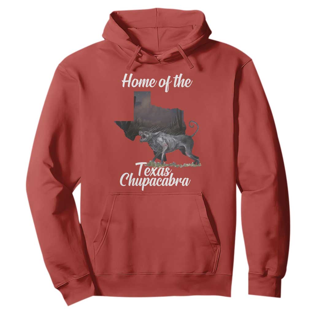 Chupacabra Hoodie Home Of The Texas Gothic Folklore Gift TS12 Red Print Your Wear