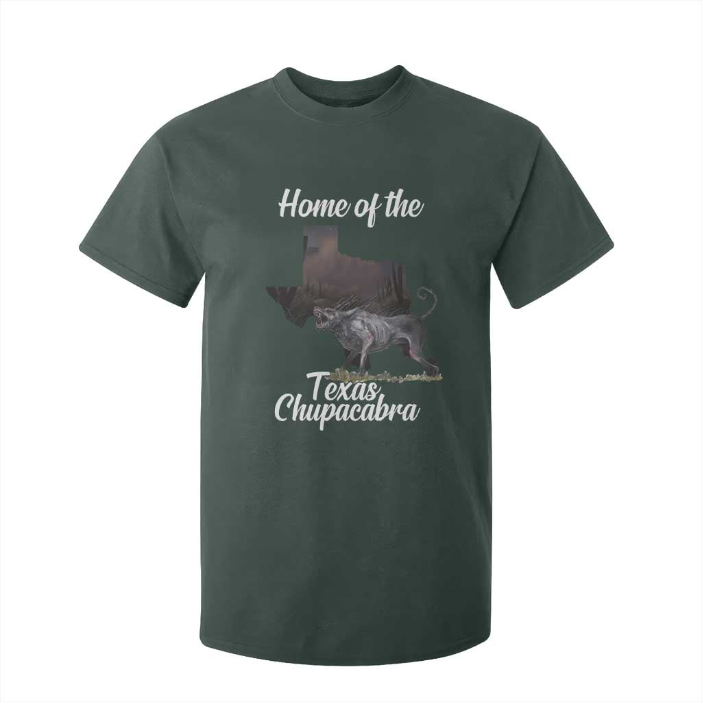 Chupacabra T Shirt For Kid Home Of The Texas Gothic Folklore Gift TS12 Dark Forest Green Print Your Wear