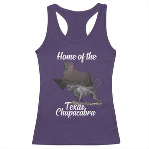 Chupacabra Racerback Tank Top Home Of The Texas Gothic Folklore Gift TS12 Purple Print Your Wear