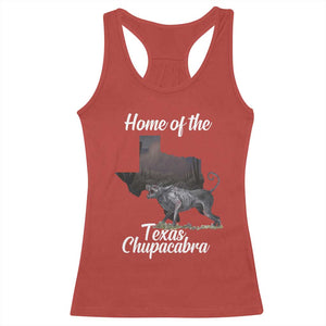 Chupacabra Racerback Tank Top Home Of The Texas Gothic Folklore Gift TS12 Red Print Your Wear