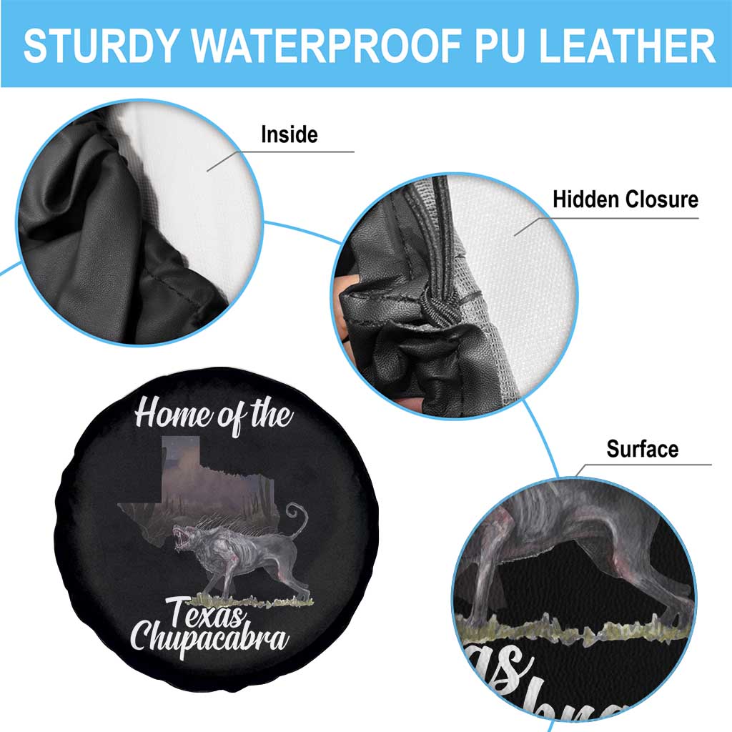 Chupacabra Spare Tire Cover Home Of The Texas Gothic Folklore Gift TS12 Print Your Wear