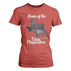 Chupacabra T Shirt For Women Home Of The Texas Gothic Folklore Gift TS12 Red Print Your Wear