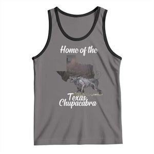 Chupacabra Tank Top Home Of The Texas Gothic Folklore Gift TS12 Deep Heather Black Print Your Wear